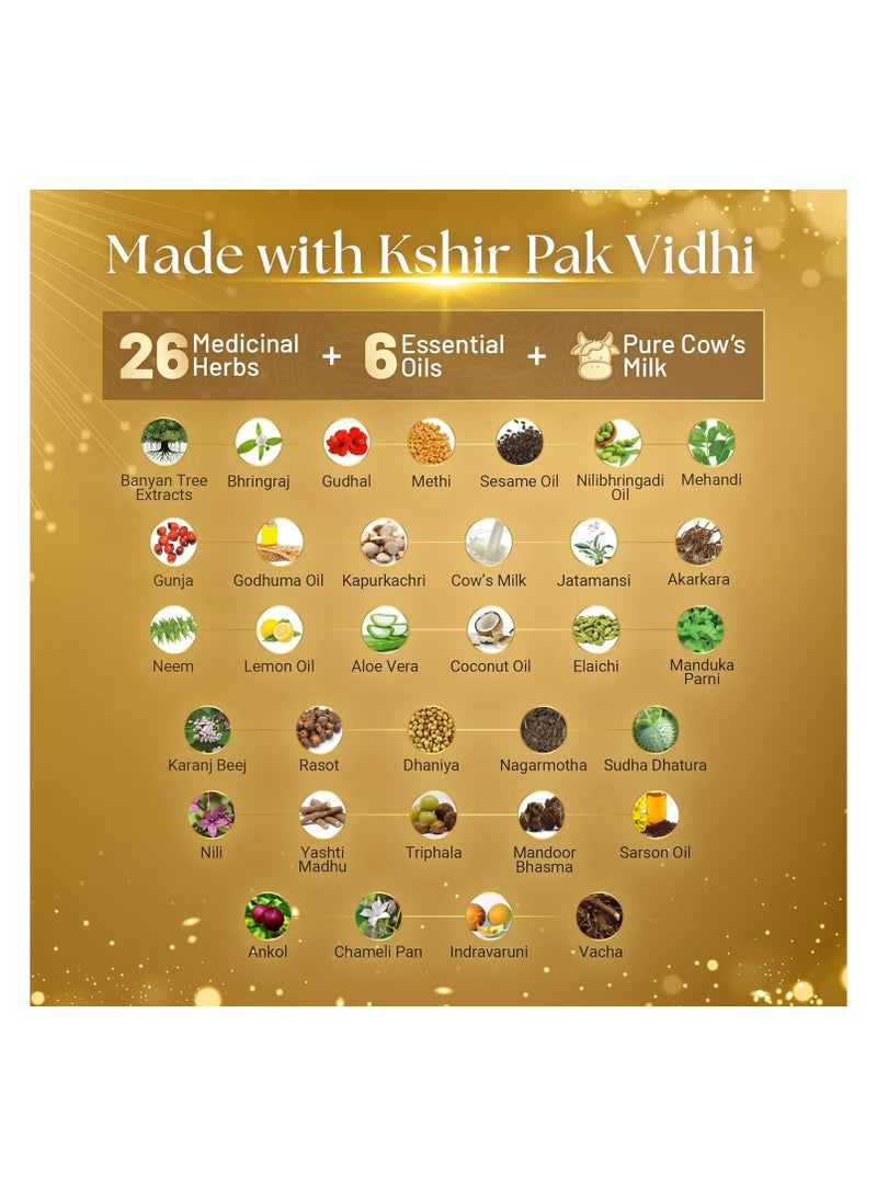 سيسا زيت أيورفيدا ريجين لإعادة ملء نمو الشعر مع 26 عشبة و6 زيوت عطرية يعزز نمو الشعر ويساعد على تقليل تساقط الشعر وتقوية الجذور، زيت شعر طبيعي للنساء والرجال، 100 مل - Image 4