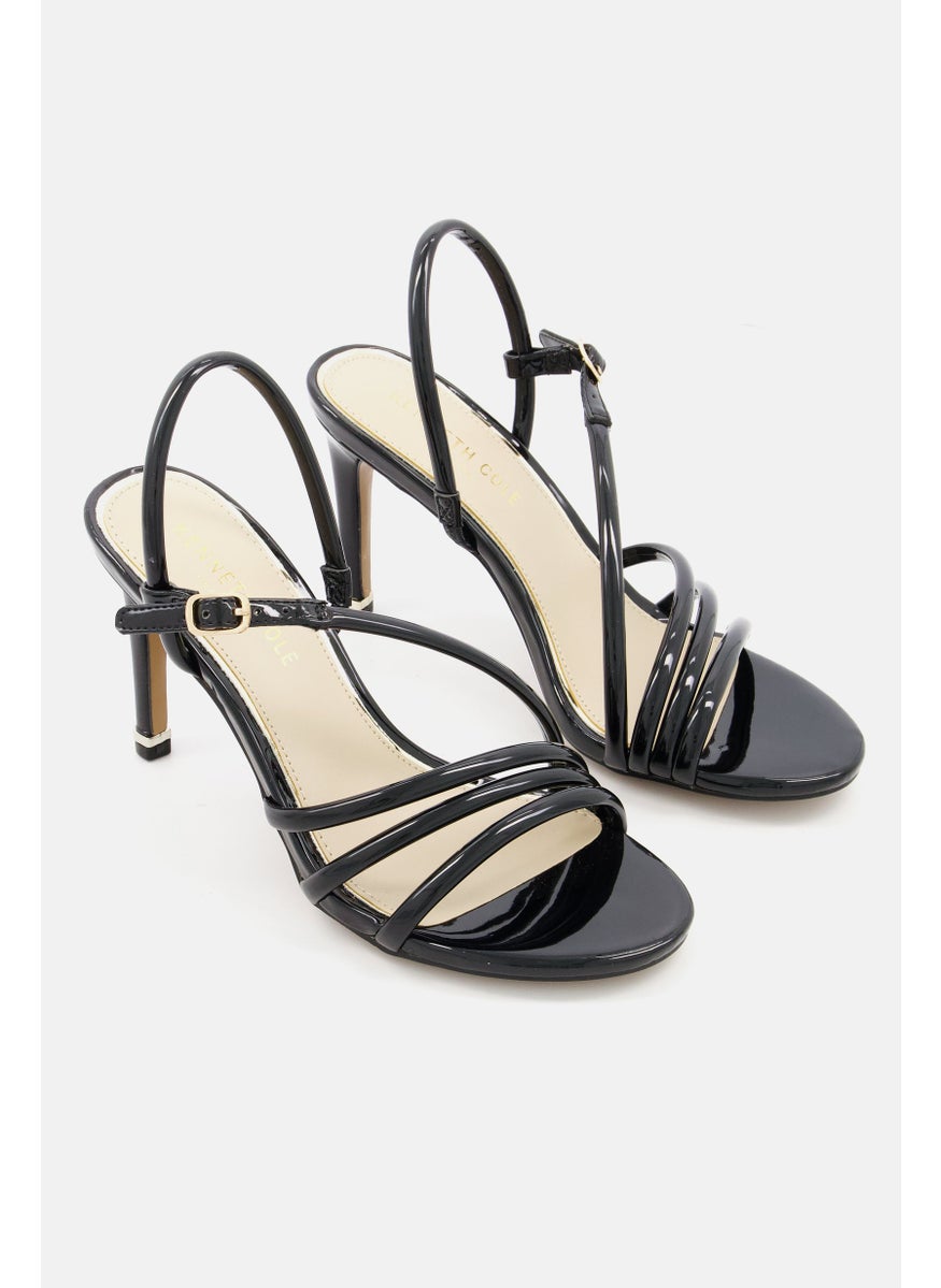 Kenneth Cole Women Slip On Open Toe Sandal, Black  - Image 1