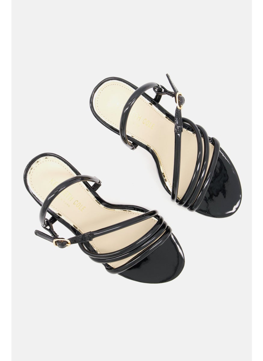 Kenneth Cole Women Slip On Open Toe Sandal, Black  - Image 4
