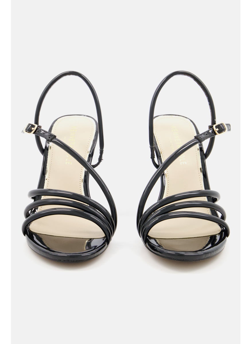 Kenneth Cole Women Slip On Open Toe Sandal, Black  - Image 3