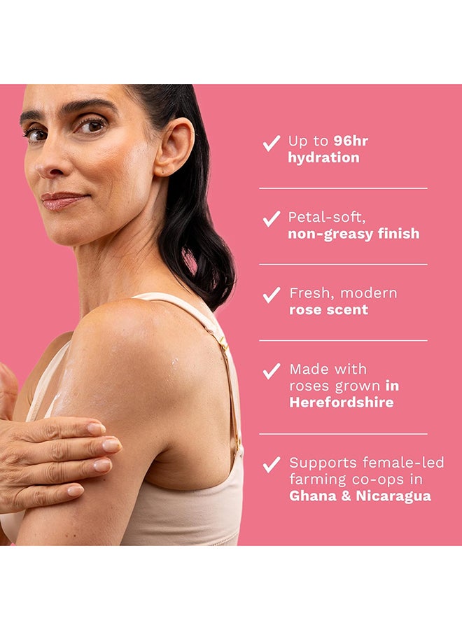 THE BODY SHOP British Rose Body Butter | 96hr Moisture Rich Body Cream with English Rose Extract, Shea Butter & Sesame Oil | Vegan Skincare | 96% Natural Origin | Non-Greasy Floral Body Moisturiser for Normal Skin, 400ml - Image 5