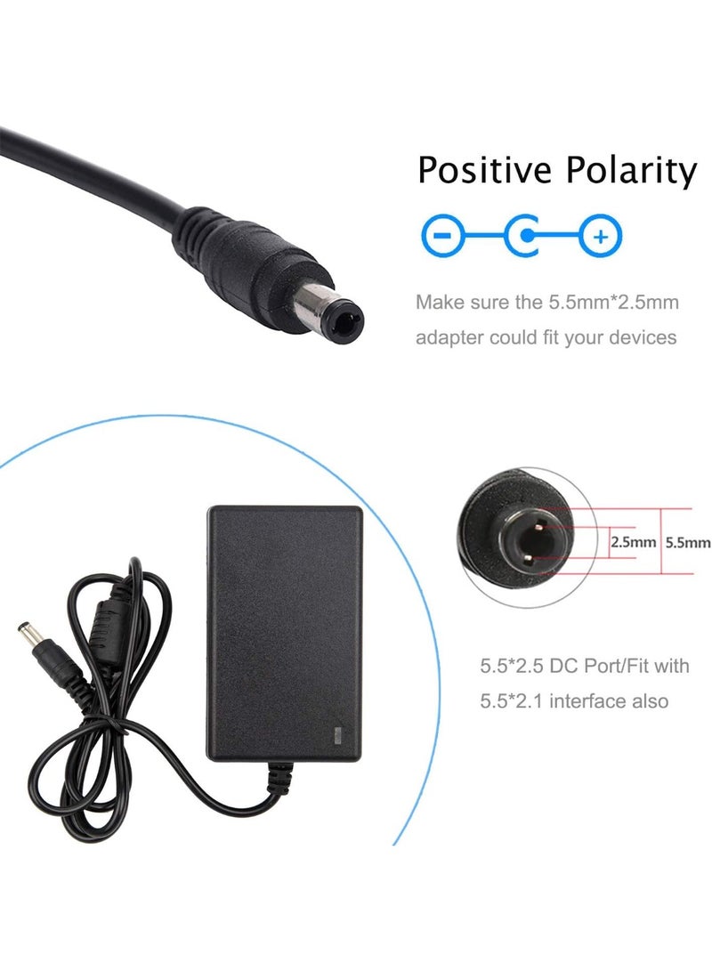 BEST ONE 12V 3A Power Adapter - AC 100-240V 50-60HZ DC 12V 3Amps 36W UK Converter Adapter Charger,5.5mm x 2.5mm Jack for CCTV Security Camera, LED Strip Lights, LCD Monitor - Image 3