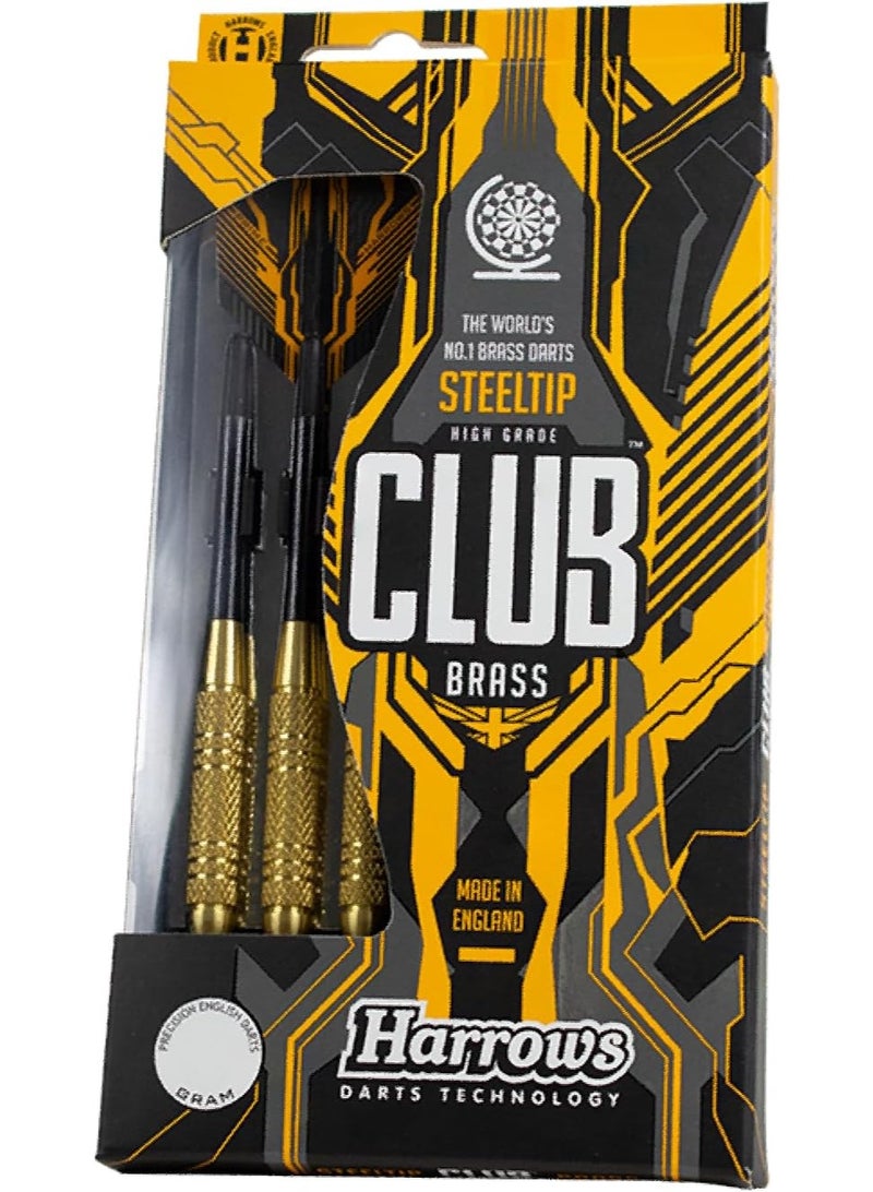 Harrows Club Brass Darts BD10119 23g Steel Tip Dart Set – Precision Balanced Brass Barrels for Accuracy & Control - Image 3