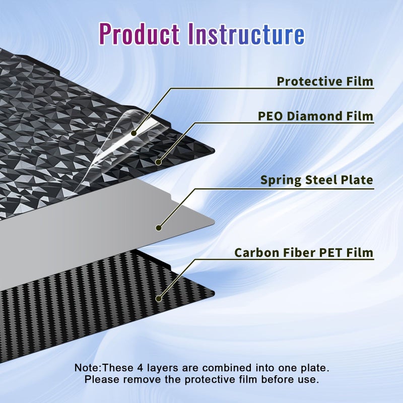 Golden Coated 3D Printing PEI Bed 184x184mm Dual Sided Flexible Platform For A1 Mini First Layer Adhesion Warp Free Bubble Free High Temperature Resistant Scratch Proof Tool Free Removable - Image 4