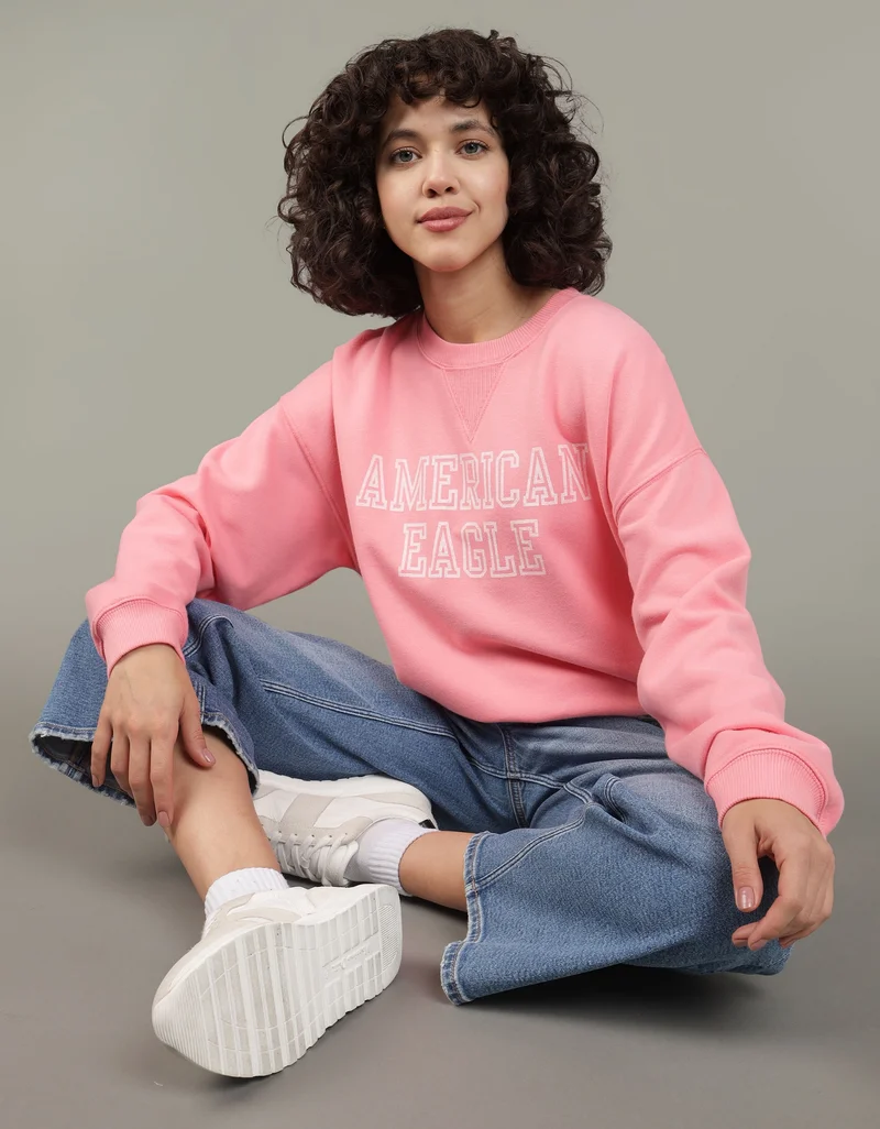 امريكان ايجل Graphic Crew Neck Sweatshirt