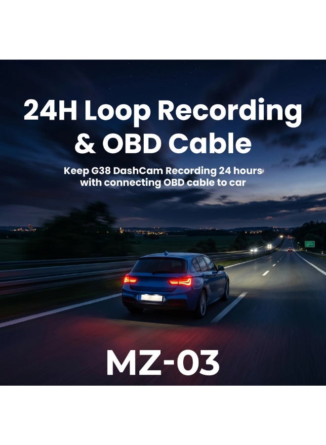 majentik MZ-03  Professional Dash Cam Triple-Lens - Ultra-High 4K Resolution camera - Image 4
