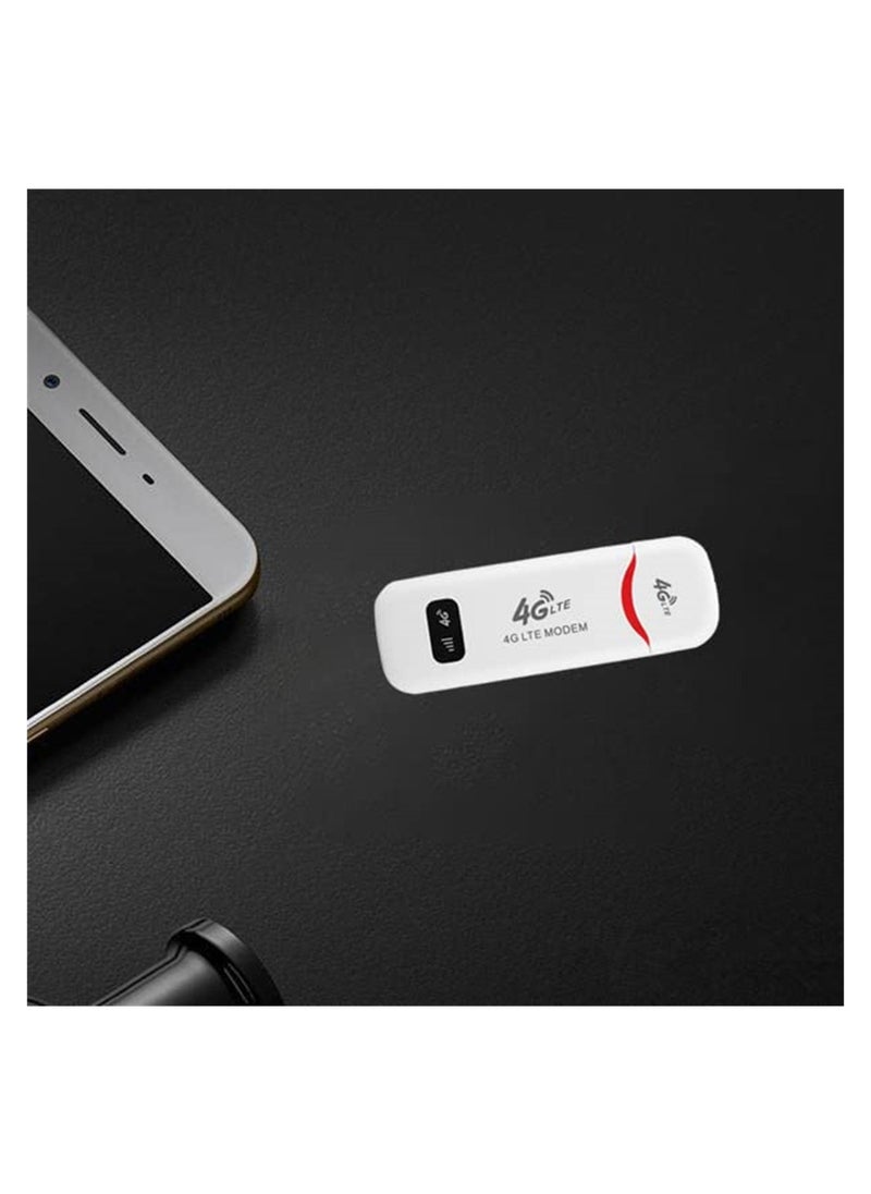 سيوسي - مودم واي فاي USB 4G LTE، راوتر واي فاي متنقل بسرعة 100 ميجا بت في الثانية، نقطة اتصال للشبكة، مودم واي فاي 3G 4G، جهاز توجيه، عصا مودم تدعم مرحاض، التوصيل والتشغيل، يدعم توسيع بطاقة ذاكرة TF سعة 32 جي - Image 1