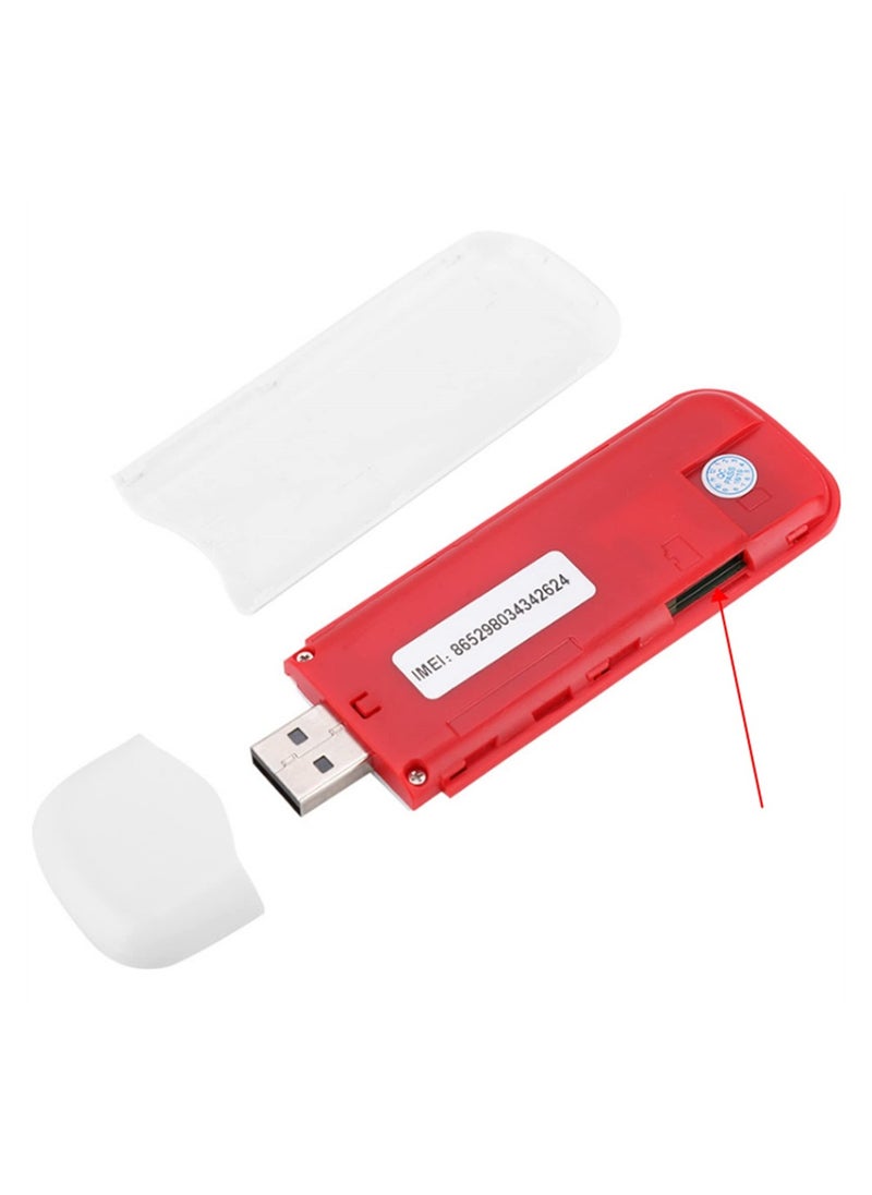 سيوسي - مودم واي فاي USB 4G LTE، راوتر واي فاي متنقل بسرعة 100 ميجا بت في الثانية، نقطة اتصال للشبكة، مودم واي فاي 3G 4G، جهاز توجيه، عصا مودم تدعم مرحاض، التوصيل والتشغيل، يدعم توسيع بطاقة ذاكرة TF سعة 32 جي - Image 1