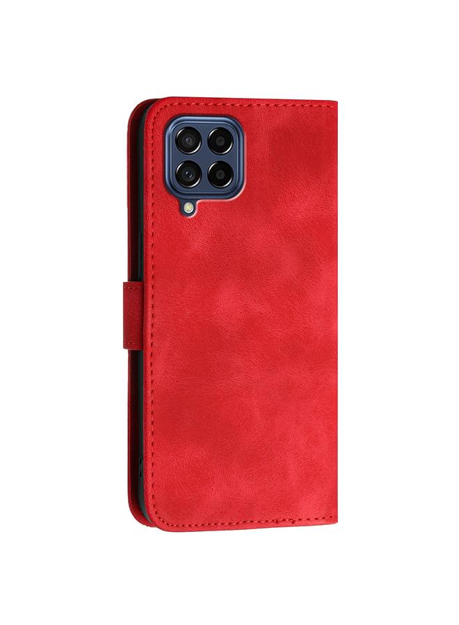 اس-توب جراب لهاتف Samsung Galaxy M53 5G YX0080، جراب هاتف جلدي قلاب بنقشة فراشة شبكية مع حبل تعليق - Image 3