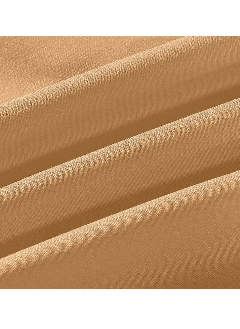 ساندي تنورة سرير كاملة بجودة فندقية و بتصميم عصري كلاسيكي من ساندي , ناعمة و جذابة وخالية من التجاعيد , مضادة للاتربة والغبار , مقاس مفرد ( 100x200) سم , ذهبي غامق  - Image 2