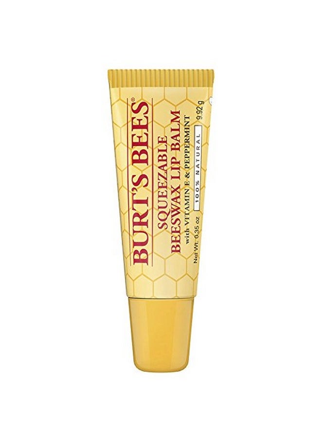 Burts Bees Lip Balm, Beeswax, Squeezable (0.35 Oz) (3 Pack)  - Image 2