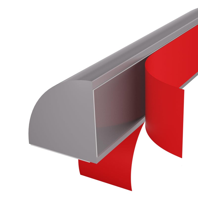 Risunpet Flexible Quarter Round Molding, Mini Peel and Stick Rubber Trim Moulding(78Inch) - Image 1