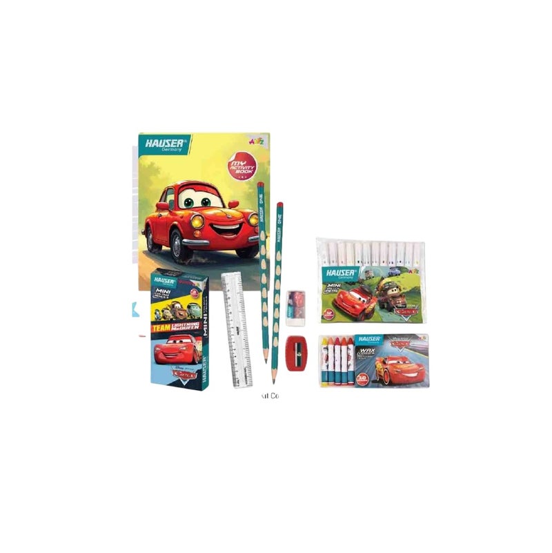 HAUSER ARTZ Cars KIT | Assemble Creativity with Ease | All-in-One Stationery Solution | Ideal for Gifting (Pack of 1) - Image 2