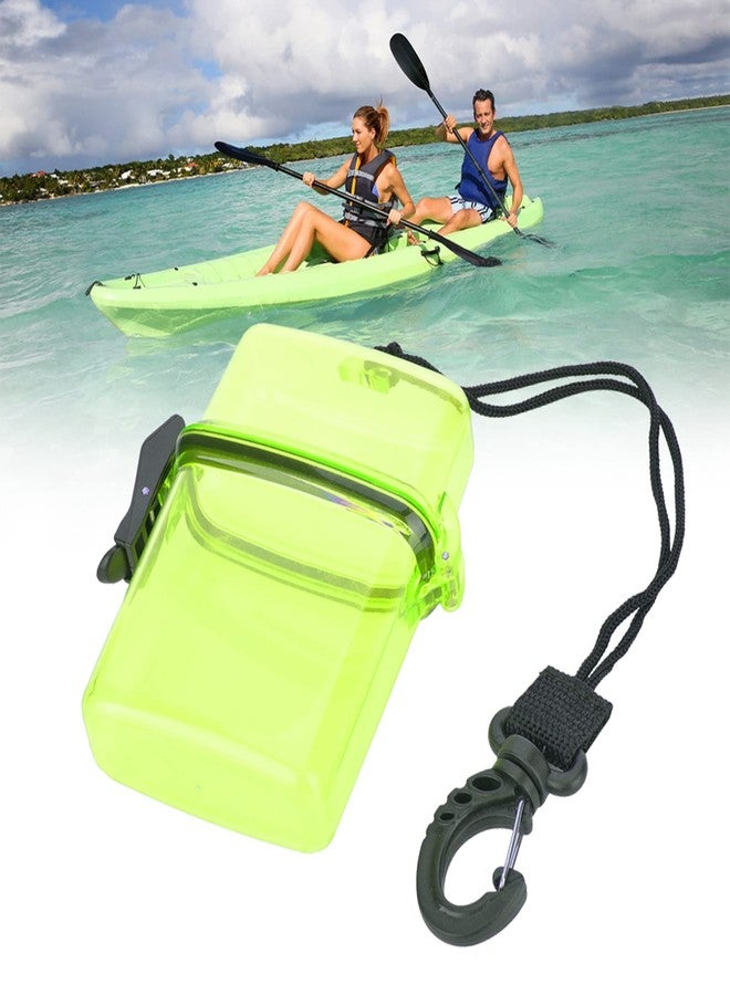 Tbest Diving Dry Boxes,Floating Dry Box,Boat Dry Bags, Phone Pouch,Plastic Transparent Underwater Kayak Sealing Box with Rope Hook for Surfing Canoe Kayak(Transparent Yellow) - Image 5
