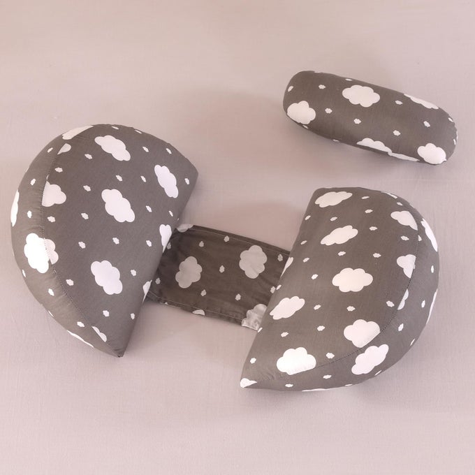 PREGNANCY PILLOWS FOR SLEEPING UPGRADED WEDGE MATERNITY PILLOW PREGNANCY BODY PILLOW FOR PREGNANT WOMEN WITH REMOVABLE WASHABLE COVER SUPPORT FOR BELLYBACK CLOUD GRAY