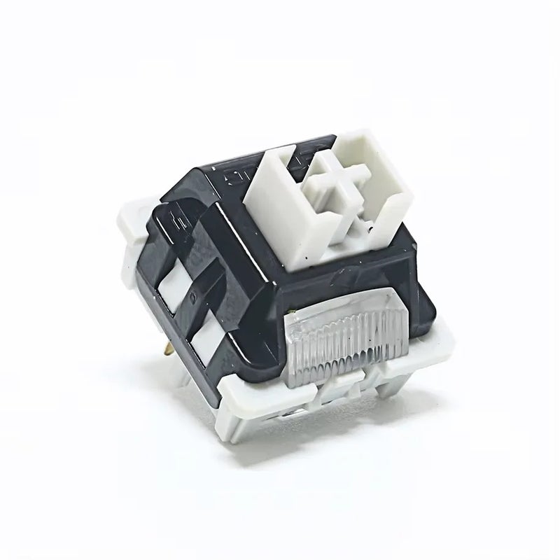 Leobog Gray Wood V4 Mechanical Keyboard Switch, Linear, 5 Pins, Pom, Pre-Lubed, Light Guide, for Aula F75 Custom Kit - Image 1