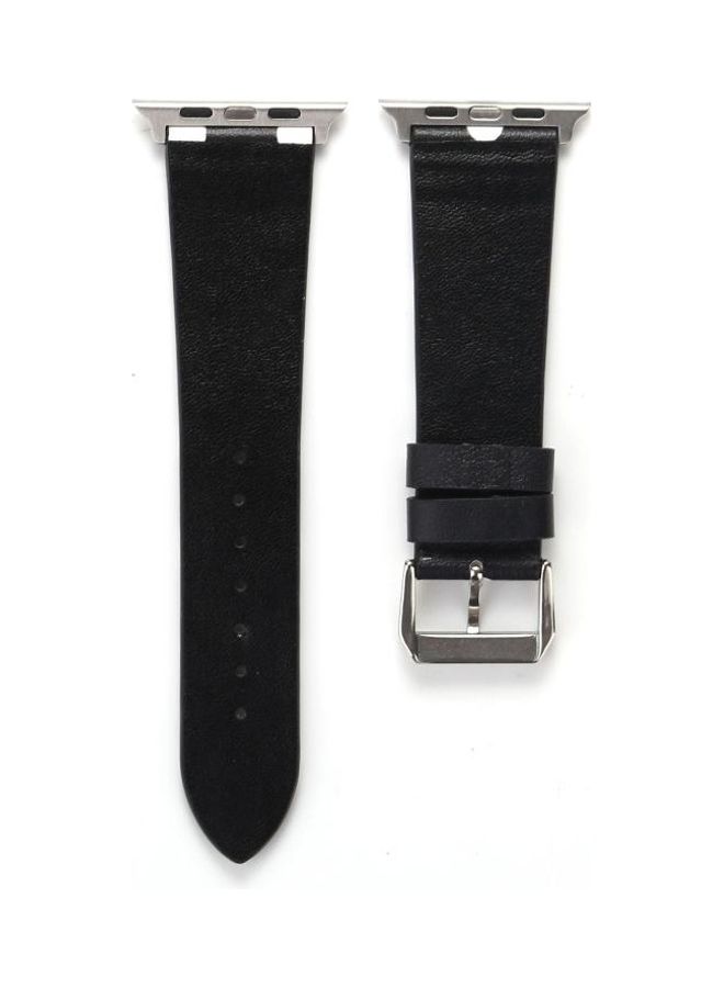 NIBEMINENT Fashion Wave Dot Series Replacement Watchband For Apple Watch 7 45mm/6 & Se 5 4 44mm/3 2 1 42mm Black Dots On White - Image 2
