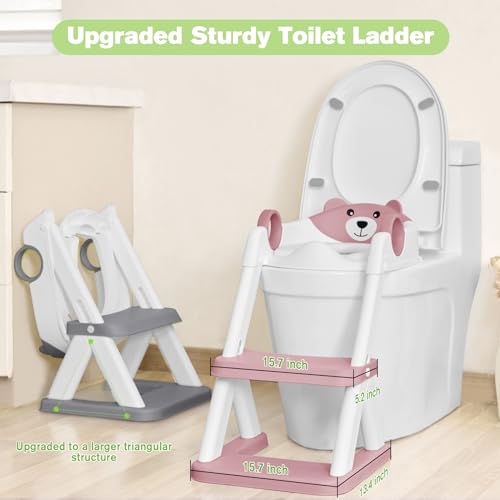 COOSEYA Training Toilet Ladder, Multi-Use, Convenient and Suitable for Most Situations，Girls, Boys - Image 3
