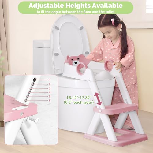 COOSEYA Training Toilet Ladder, Multi-Use, Convenient and Suitable for Most Situations，Girls, Boys - Image 5