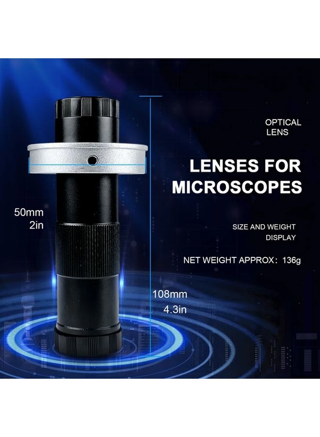 Black Industrial Microscope Optical Lens 1 150x Magnification Adjustable Focus - Image 3