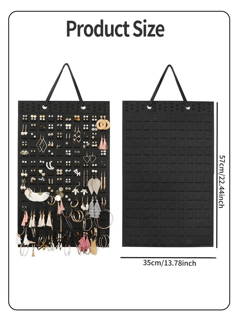 Beirui Wall mounted organizer, Display rack, Jewelry organizer, large capacity storage, can store all kinds of glasses, hats, earrings, necklaces, bracelets, suitable for home, dormitory, store display  - Image 3