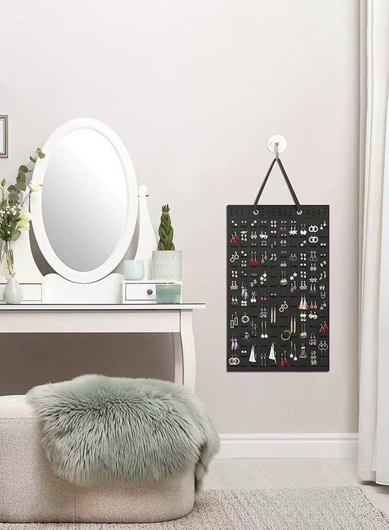 Beirui Wall mounted organizer, Display rack, Jewelry organizer, large capacity storage, can store all kinds of glasses, hats, earrings, necklaces, bracelets, suitable for home, dormitory, store display  - Image 5
