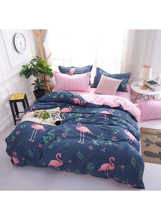 Luxury King 6-Piece Bedding Set –  simple Design, 220x240cm Duvet Cover with Fitted Sheet & 4 Pillowcases