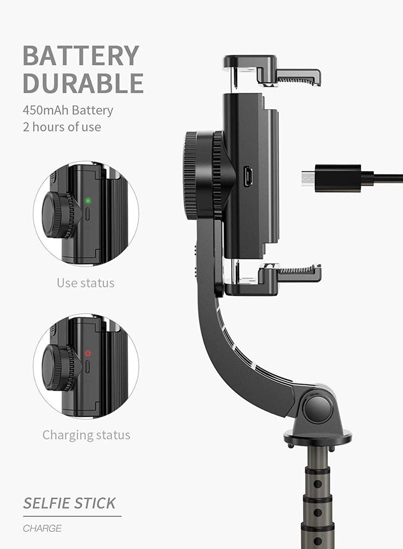 Gimbal Stabilizer for Smartphone L08 Handheld Gimbal with 360°Auto Balance Remote Wireless Bluetooth Selfie Stick Pan-tilt Tripod with Built-in Bluetooth Remote  - Image 4