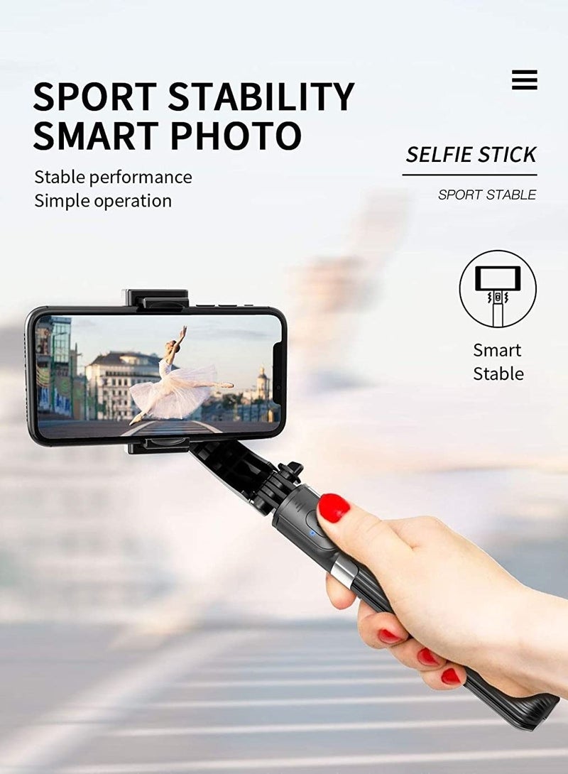 Gimbal Stabilizer for Smartphone L08 Handheld Gimbal with 360°Auto Balance Remote Wireless Bluetooth Selfie Stick Pan-tilt Tripod with Built-in Bluetooth Remote  - Image 2