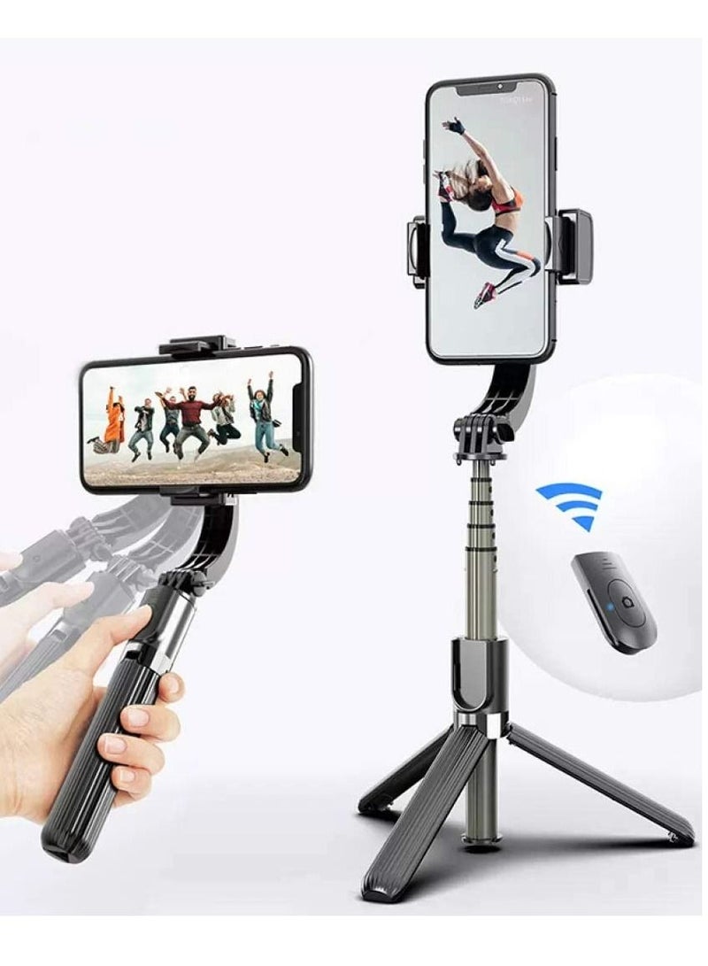 Gimbal Stabilizer for Smartphone L08 Handheld Gimbal with 360°Auto Balance Remote Wireless Bluetooth Selfie Stick Pan-tilt Tripod with Built-in Bluetooth Remote  - Image 1