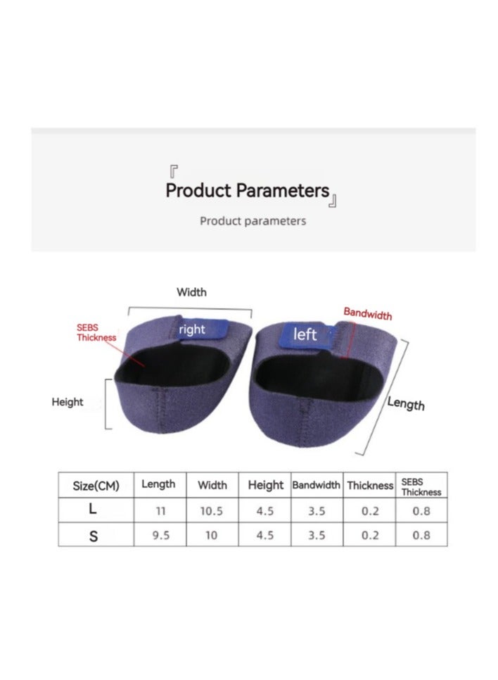 Heel Protectors, Heel Sleeves Pads, Heel Pads Cushion, Heel Support for Relieving Heel Pain from Plantar Fasciitis - Heel Spur -Tendinitis- Cracked Heels - Image 2