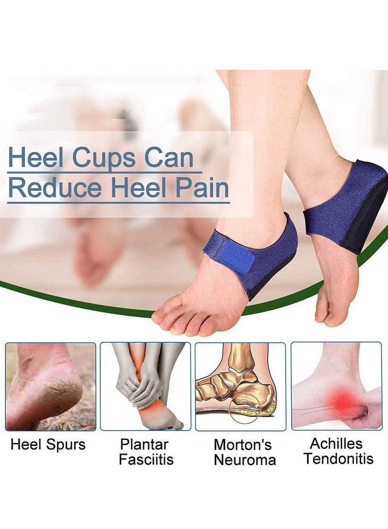 Heel Protectors, Heel Sleeves Pads, Heel Pads Cushion, Heel Support for Relieving Heel Pain from Plantar Fasciitis - Heel Spur -Tendinitis- Cracked Heels - Image 5