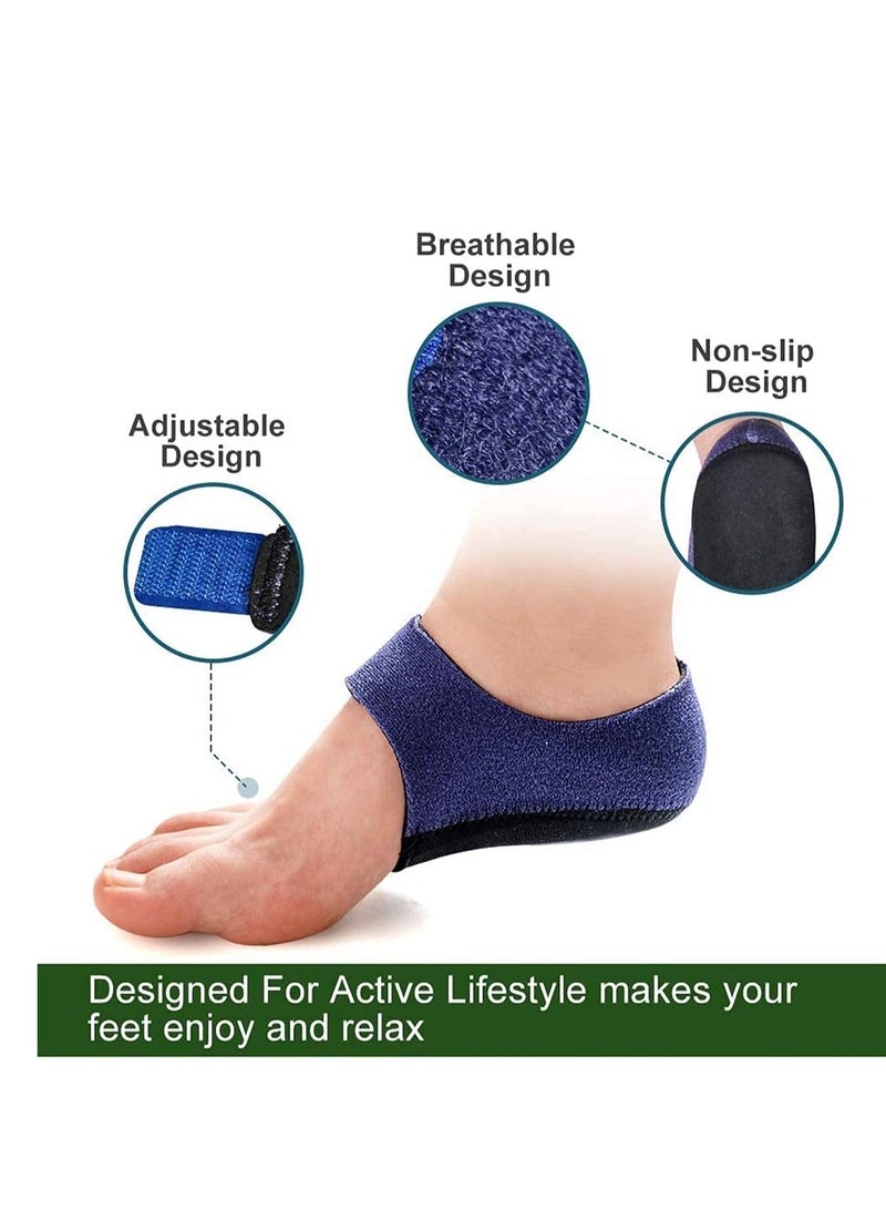 Heel Protectors, Heel Sleeves Pads, Heel Pads Cushion, Heel Support for Relieving Heel Pain from Plantar Fasciitis - Heel Spur -Tendinitis- Cracked Heels - Image 4