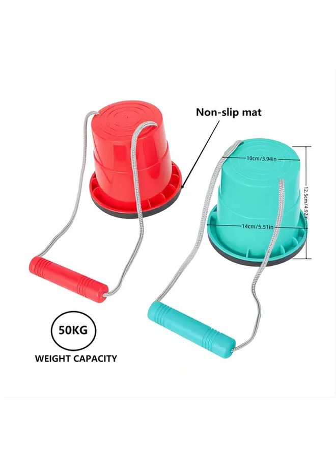 Green Kids Balance Stilts 2pcs Anti Slip Outdoor Fun Fitness Training Christmas Halloween Thanksgiving Gifts - Image 2