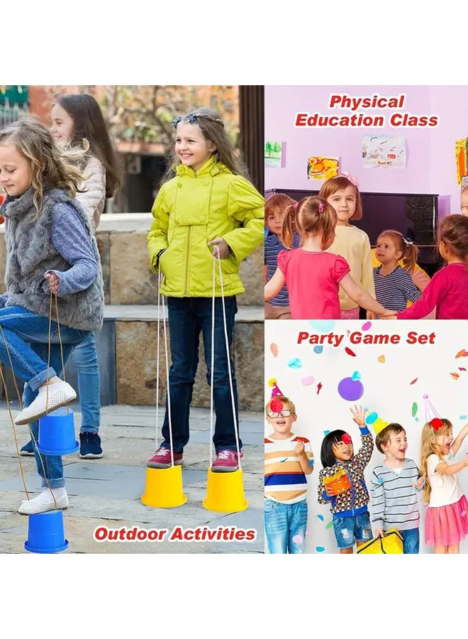 Green Kids Balance Stilts 2pcs Anti Slip Outdoor Fun Fitness Training Christmas Halloween Thanksgiving Gifts - Image 3