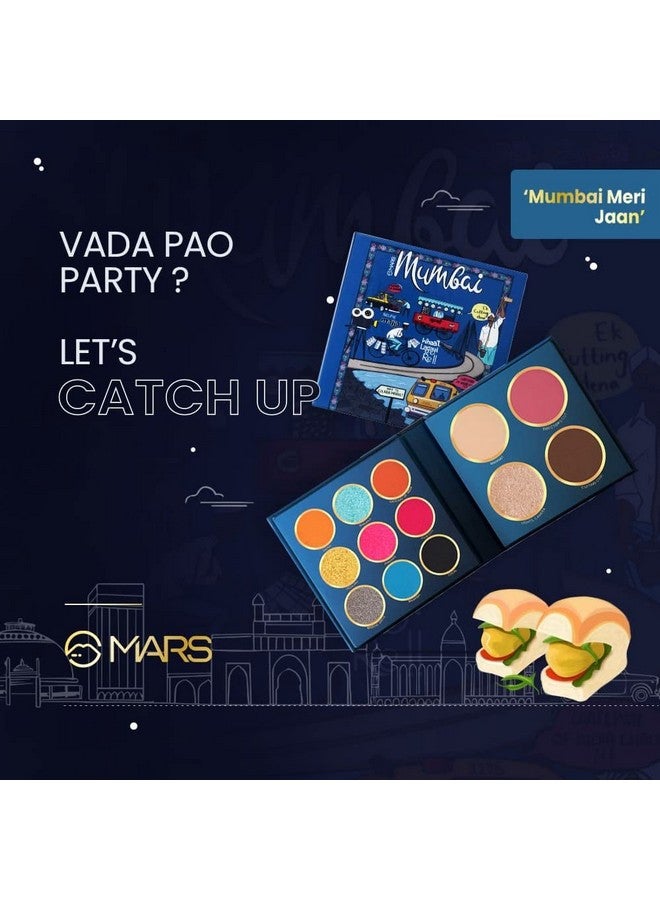 Mars The City Paradise Makeup Kit | Highly Pigmented And Blendable | 9 Eyeshadow Palette With 1 Highlighter, Blusher, Bronzer & Compact Powder Each (16.0 Gm) (01-Mumbai) - Image 3