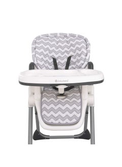 Sumersault Soft Gray And White Chevron High Chair Pad Easy To Install Replacement Cushion Fits Most 3 5 Point Harness High Chairs