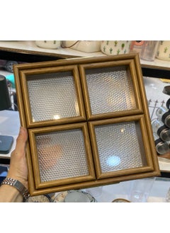 4*1 snack tray, wooden tray with acrylic interior, divided into 4 compartments. You can use it as a tray or for snacks and crackers. It consists of a tray + 4 boxes for division. It looks very chic and will save you a lot of space.