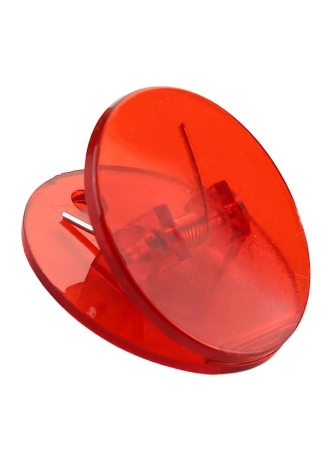 Thoraya Food Freshness Clip Plastic Round Chip Clip Multipurpose Snack Bag Sealing Clamp for Home Kitchen Red  - Image 2