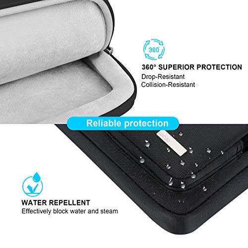Lacdo 360° Protective Laptop Shoulder Bag, 14 inch Laptop Sleeve Bag for 14 inch New MacBook Pro M5/M4/M3/M2/M1 Chips Pro Max A3434 A3112 A3401 A3185 A2918 A2992 2025-2021 Computer Messenger Bag,Black - Image 2