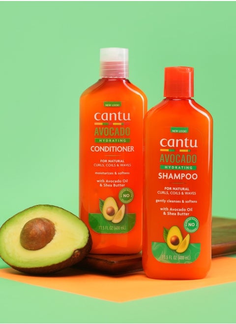 Cantu Moisturizer with Avocado and Shea Butter 400 ml (shampoo and conditioner), for damaged hair