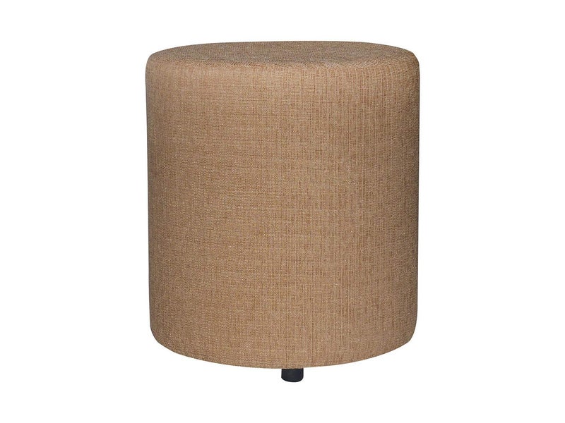 Generic NAMAN Arts Round Pouf Ottoman Hand Knitted Cotton Poufs Foam Cushioned Round Pink Pouffe (Beige) - Image 2