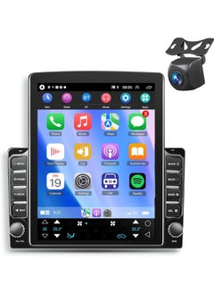 Android 11 Double Din Car Stereo Apple Carplay Android Auto, 9.7inch Vertical Touch Screen Radio in-Dash Navigation GPS Units with AHD Backup Camera