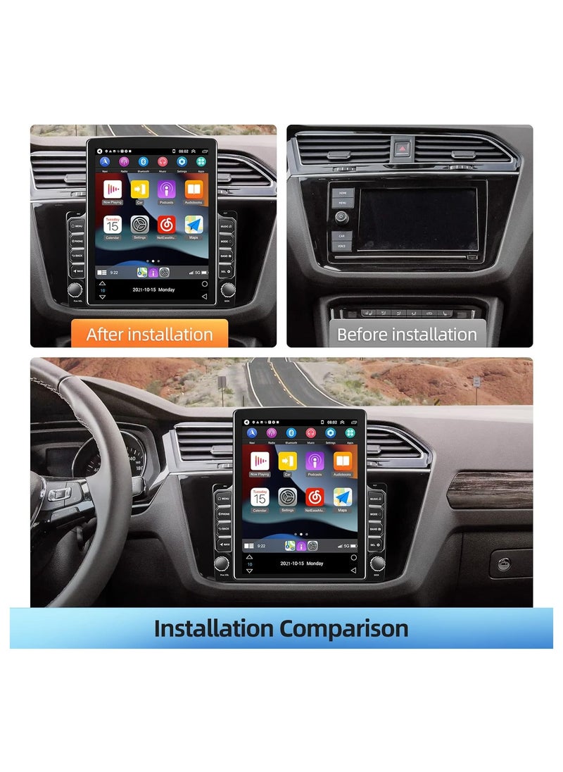 Generic - Android 11 Double Din Car Stereo Apple Carplay Android Auto, 9.7inch Vertical Touch Screen Radio in-Dash Navigation GPS Units with AHD Backup Camera - Image 1