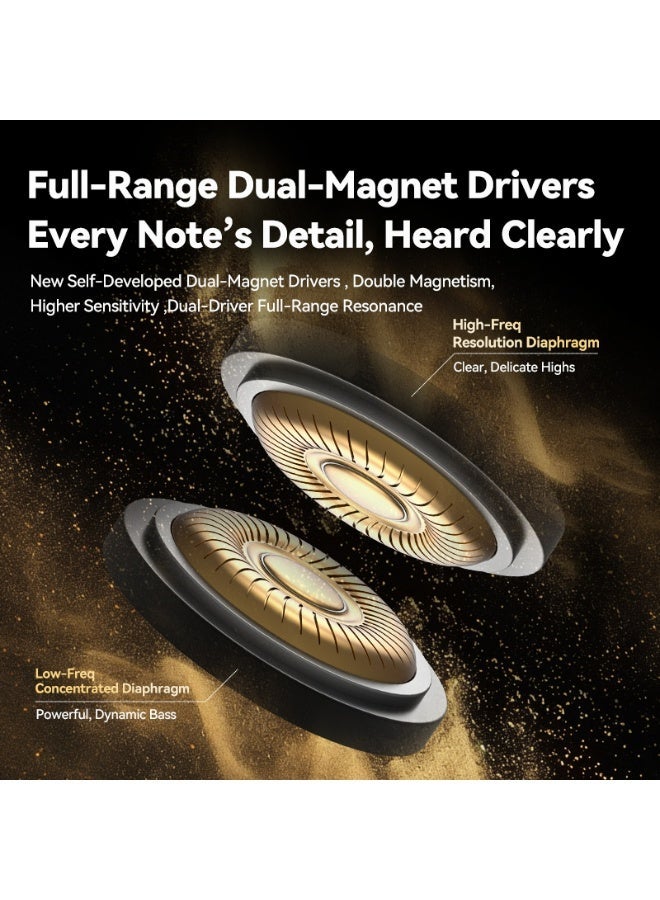 فان سماعات أذن لاسلكية VFAN T16 بتصميم مشبك مفتوح - سماعات ألعاب بدون تأخير مع ميكروفون ENC - مريحة للرياضة والجري ومتوافقة مع أيفون وسامسونج - بطارية 35 ساعة، أسود - Image 5