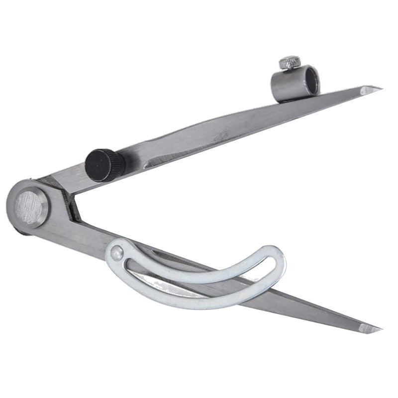 Wing Divider Gauge Carbon Steel Adjustable Angle Lockable Scribing Tool for Woodworking, Leather Craft, Metalwork and Geometry Layout with Precision Tips (150mm) - Image 3