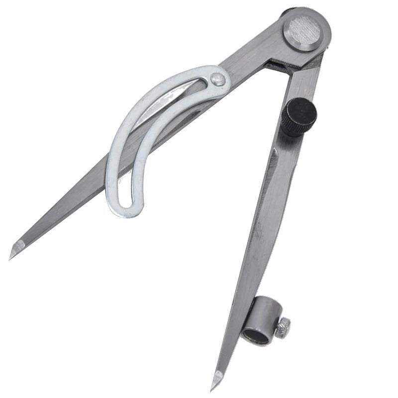Wing Divider Gauge Carbon Steel Adjustable Angle Lockable Scribing Tool for Woodworking, Leather Craft, Metalwork and Geometry Layout with Precision Tips (150mm) - Image 2