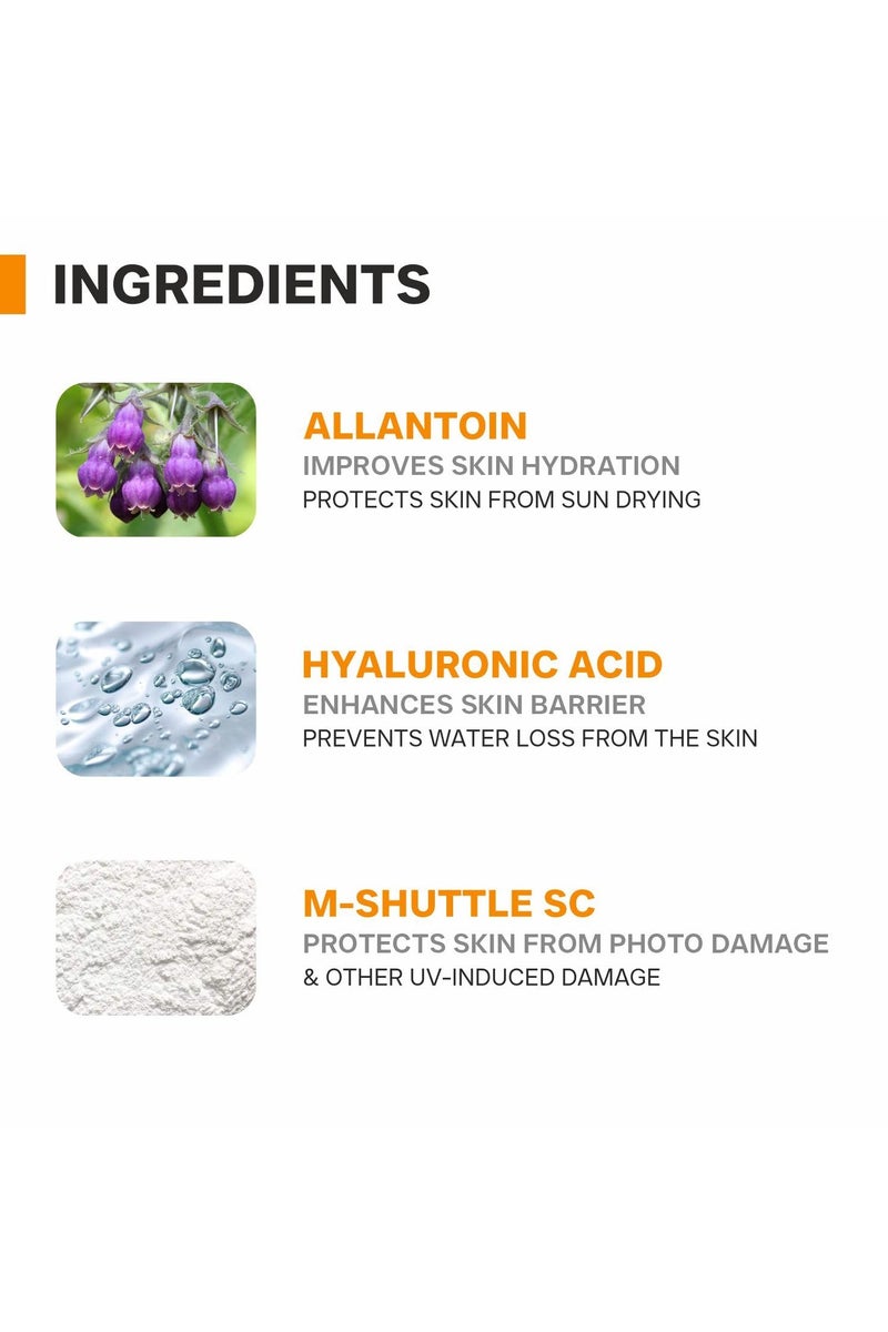 DERMATOUCH Multivitamin Spf 50 Pa+++ Sunscreen Gel For All Skin Types | Uva-Uvb Protection |Zero White Cast | Unisex | 50G - Image 5