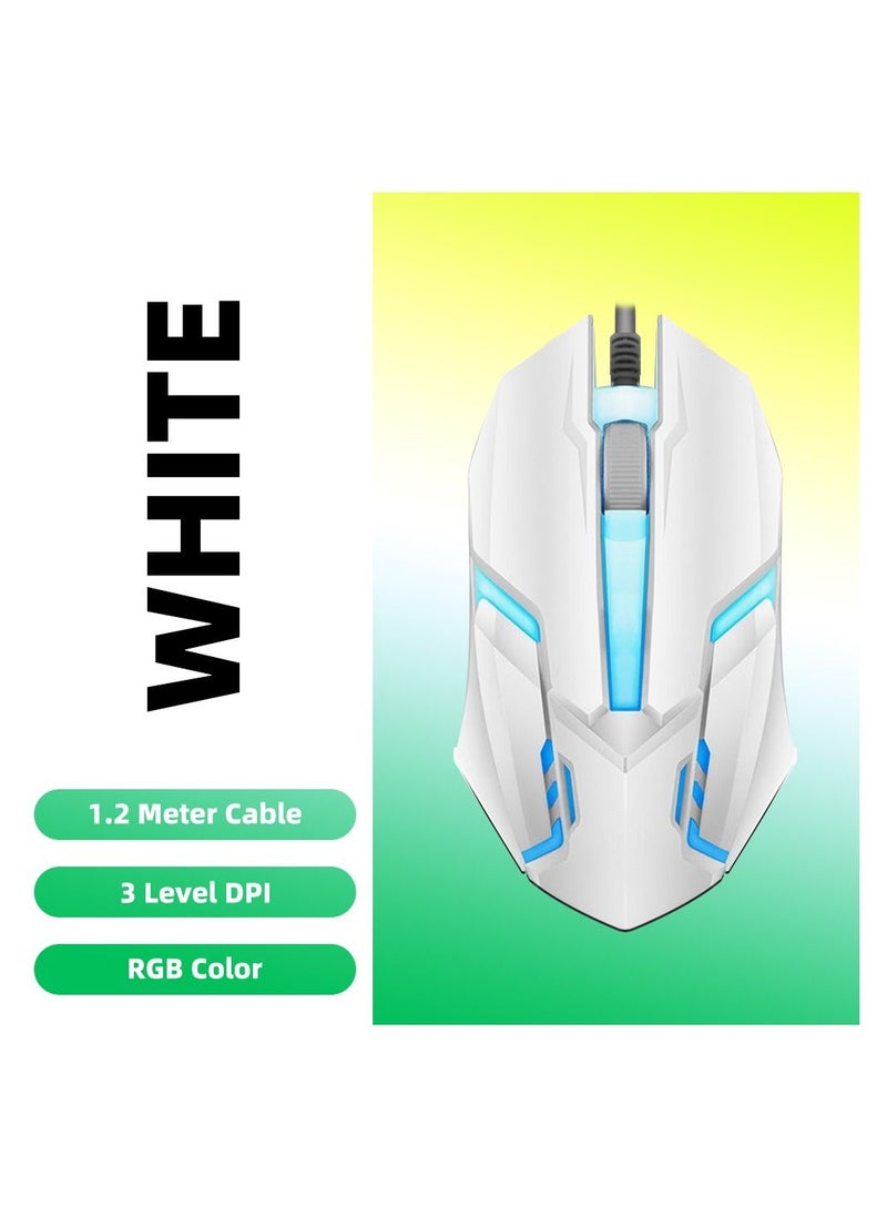 fonken Wired RGB Gaming Mouse High Performance Mouse with Optical Sensor, 3 Buttons, 7 Color LED for Computer Notebook Laptop Office PC Home  - Image 1
