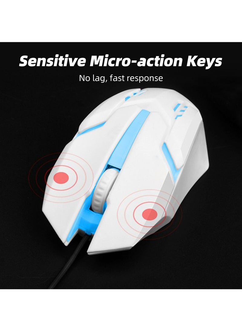 fonken Wired RGB Gaming Mouse High Performance Mouse with Optical Sensor, 3 Buttons, 7 Color LED for Computer Notebook Laptop Office PC Home  - Image 5